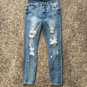 Judy Blue Women’s Distressed Skinny Jeans